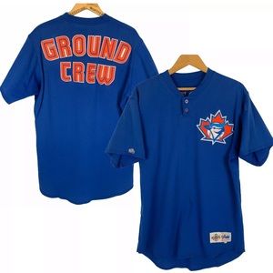 SOLD Vtg Toronto Blue Jays Ground Crew Uniform Lrg